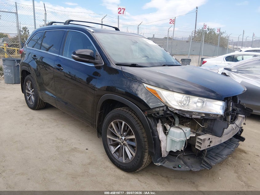 Vin: 5tdkzrfh2js541887, lot: 46318658, toyota highlander xle 2018 img_1