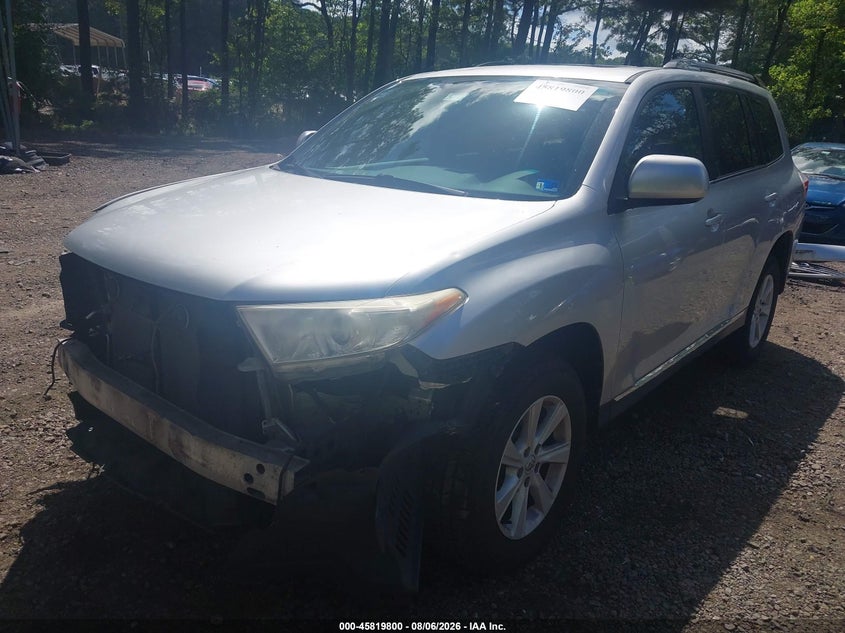 Vin: 5tdbk3eh0cs145172, lot: 46318681, toyota highlander se v6 20122