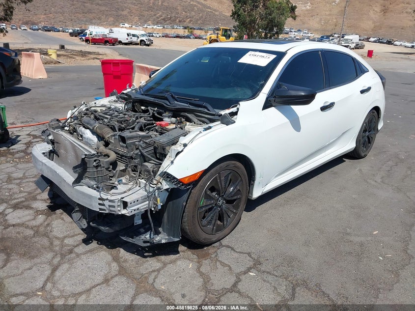 Vin: shhfk7h72ju427910, lot: 46318706, honda civic ex-l 20182