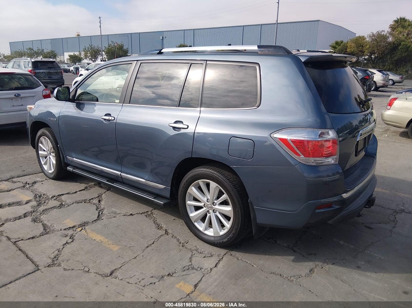 Vin: jtedc3eh9d2011223, lot: 46318711, toyota highlander hybrid limited v6 20133