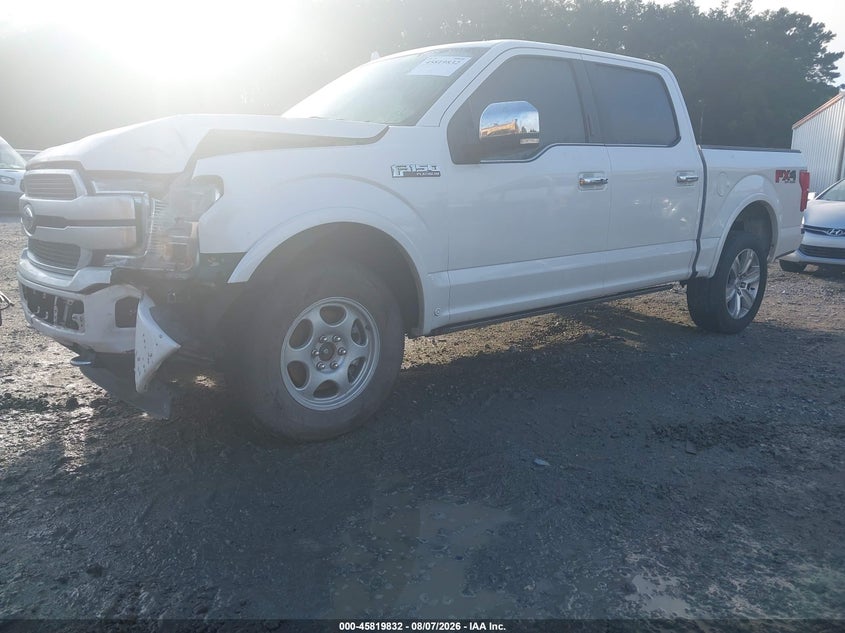 Vin: 1ftew1e41kfa84903, lot: 46318713, ford f-150 platinum 20192