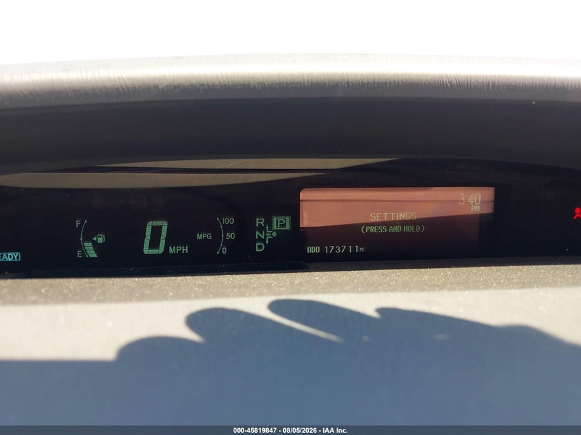 2010 TOYOTA PRIUS HATCHBACK 1.8L I-4 DOHC, VVT, 98HP