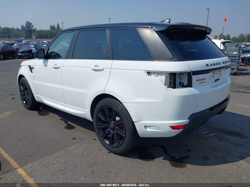 Vin: salwv2fe7ha140216, lot: 46318754, land rover range rover sport 5.0l v8 supercharged autobiography 20173