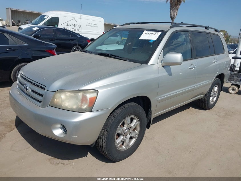 2004 Toyota Highlander, Правый зад, IAAI, VIN JTEEP21A340027862 — фото 2