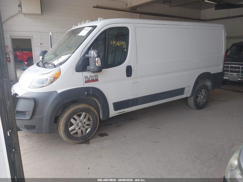 Vin: 3c6trvag1ee108242, lot: 46318807, ram promaster 1500 low roof 20142