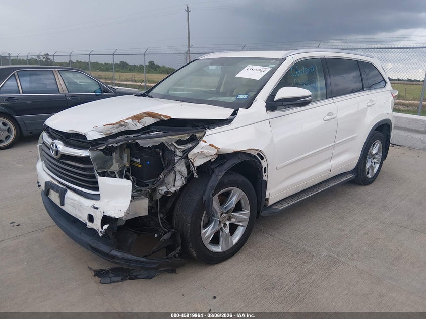 Vin: 5tdykrfh2es012430, lot: 46318845, toyota highlander limited v6 20142