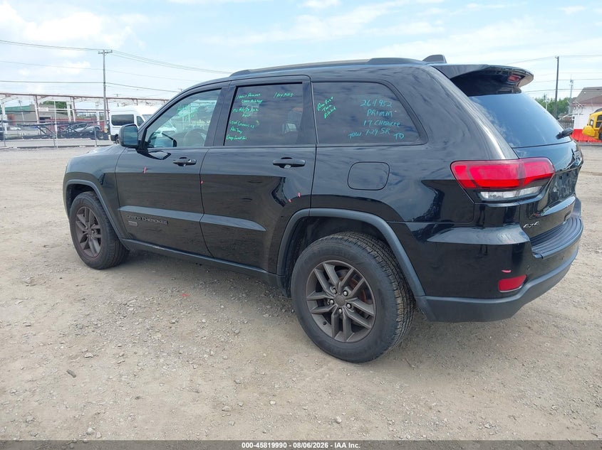 Vin: 1c4rjfag6hc658337, lot: 46318871, jeep grand cherokee 75th anniversary edition 20173