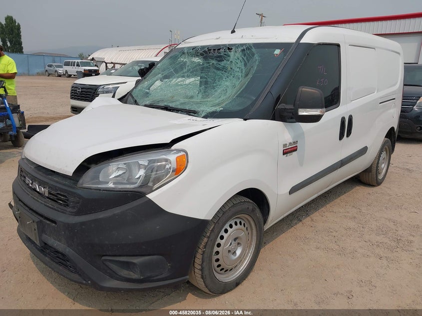 Vin: zfbhrfab0m6t18167, lot: 46318916, ram promaster city tradesman 20212