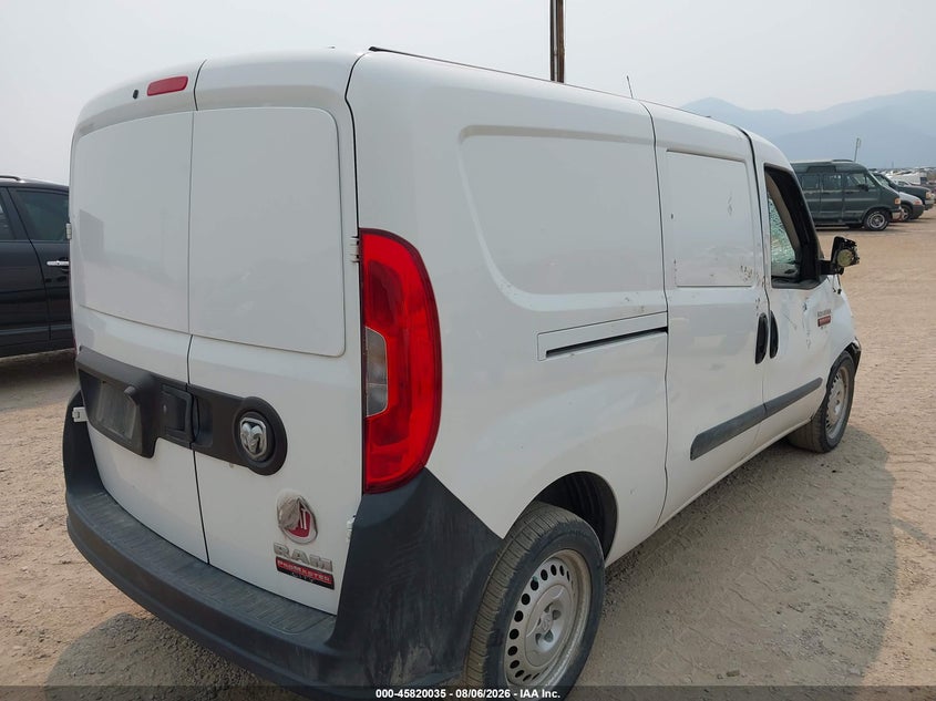 Vin: zfbhrfab0m6t18167, lot: 46318916, ram promaster city tradesman 20214