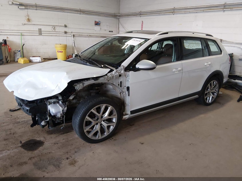 Vin: 3vwh17au0hm540299, lot: 46318917, volkswagen golf alltrack tsi s/tsi se/tsi sel 20172
