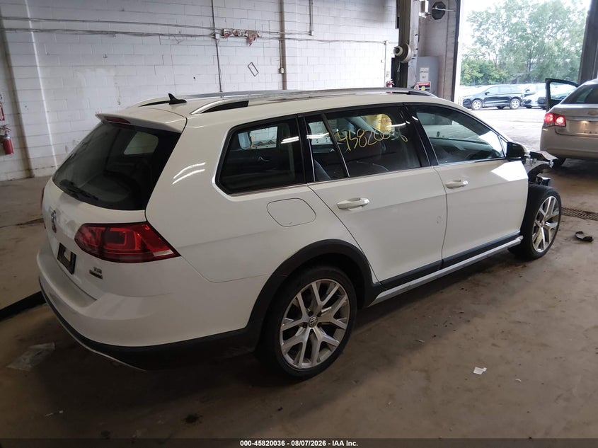 Vin: 3vwh17au0hm540299, lot: 46318917, volkswagen golf alltrack tsi s/tsi se/tsi sel 20174
