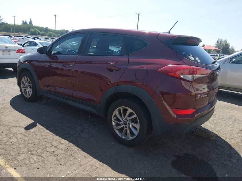 Vin: km8j23a42hu423180, lot: 46318935, hyundai tucson se 20173