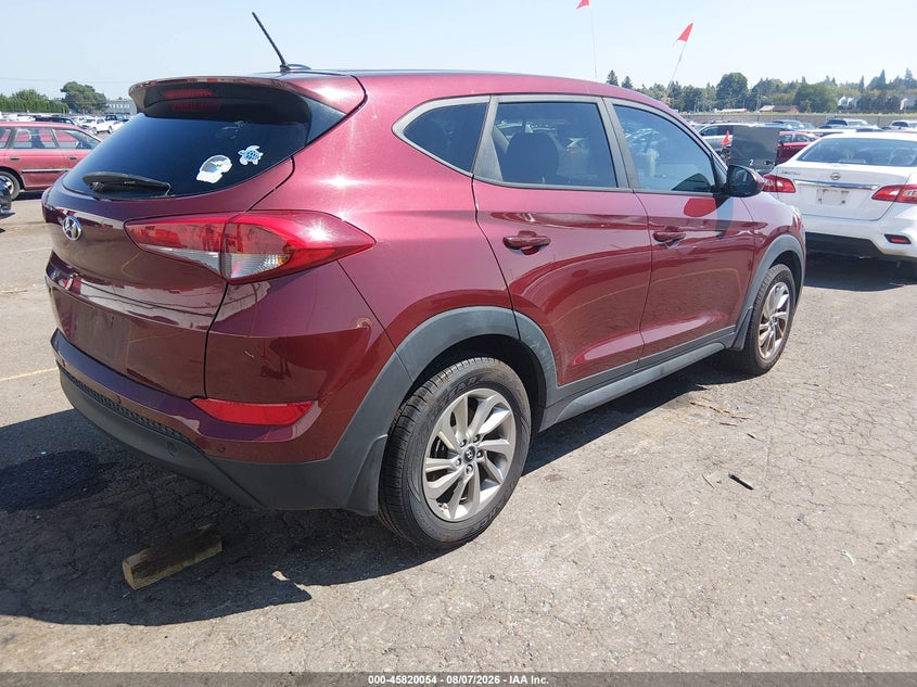 Vin: km8j23a42hu423180, lot: 46318935, hyundai tucson se 20174