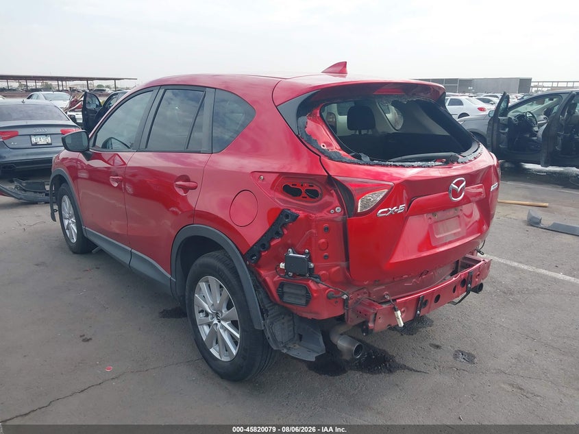 Vin: jm3ke2cy4g0848780, lot: 46318960, mazda cx-5 touring 20163