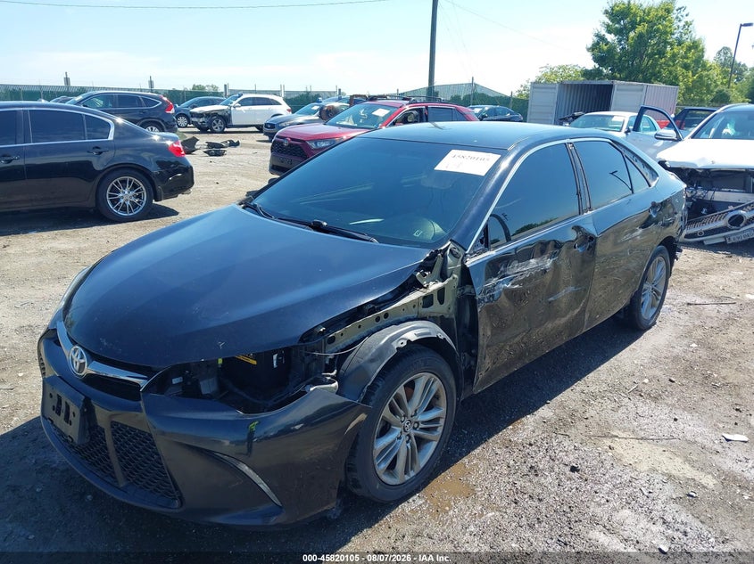 Vin: 4t1bf1fk6fu108738, lot: 46318986, toyota camry se 20152