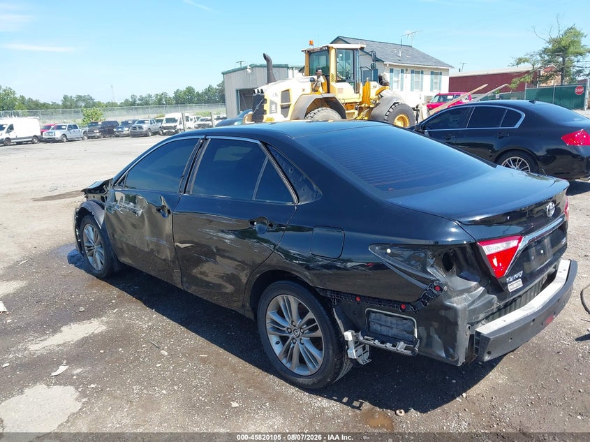Vin: 4t1bf1fk6fu108738, lot: 46318986, toyota camry se 20153