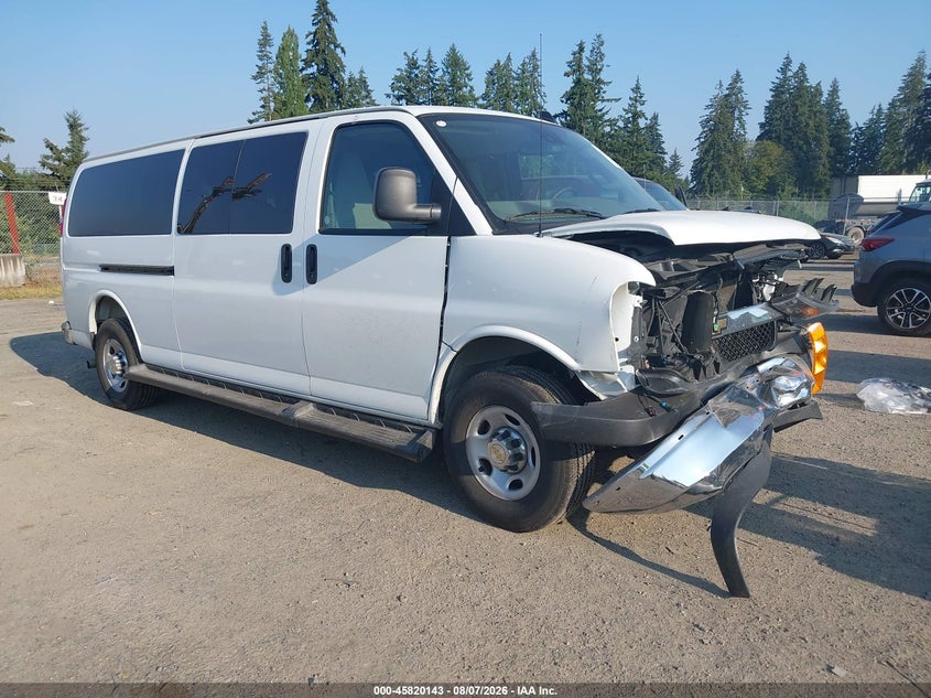 Vin: 1gazgpfp4s1257796, lot: 46319024, chevrolet express passenger rwd 3500 extended wheelbase lt 2025 img_1