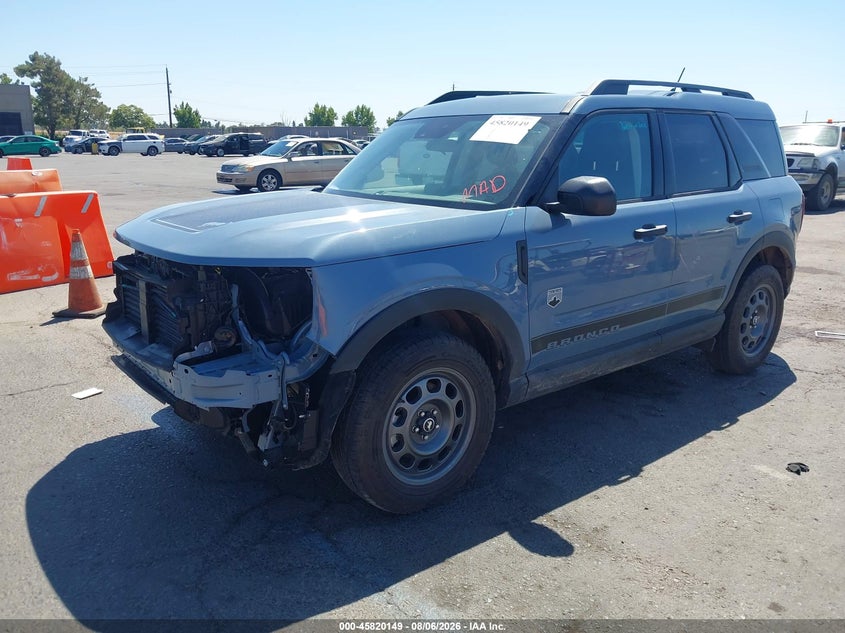 Vin: 3fmcr9b67rrf51012, lot: 46319030, ford bronco sport big bend 20242