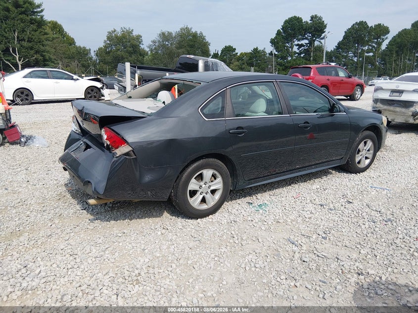 Vin: 2g1wf5e30d1256375, lot: 46319039, chevrolet impala ls 20134