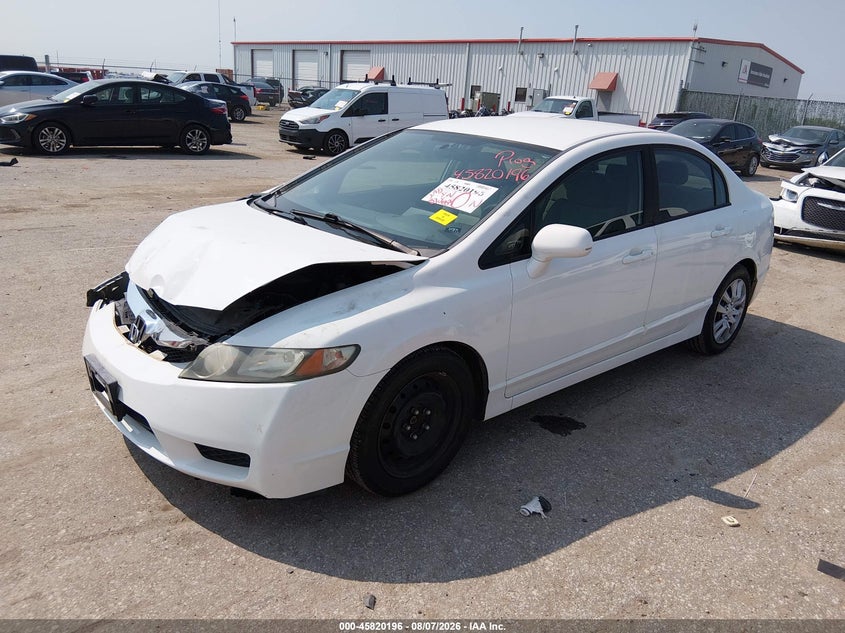 Vin: 19xfa1f53ae070665, lot: 46319077, honda civic lx 20102