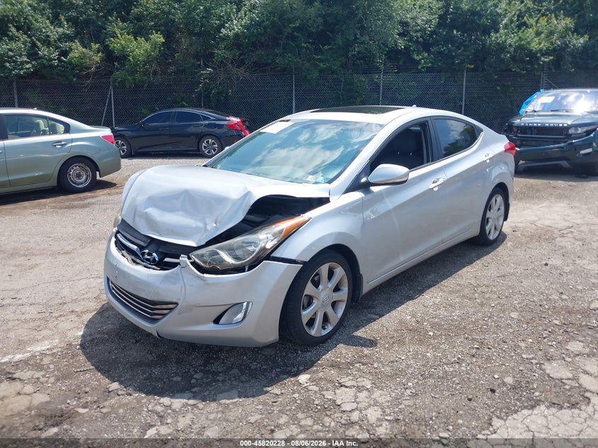Vin: 5npdh4ae6dh289762, lot: 46319109, hyundai elantra limited 20132