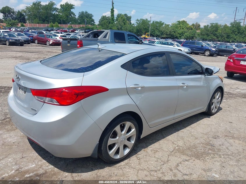 Vin: 5npdh4ae6dh289762, lot: 46319109, hyundai elantra limited 20134