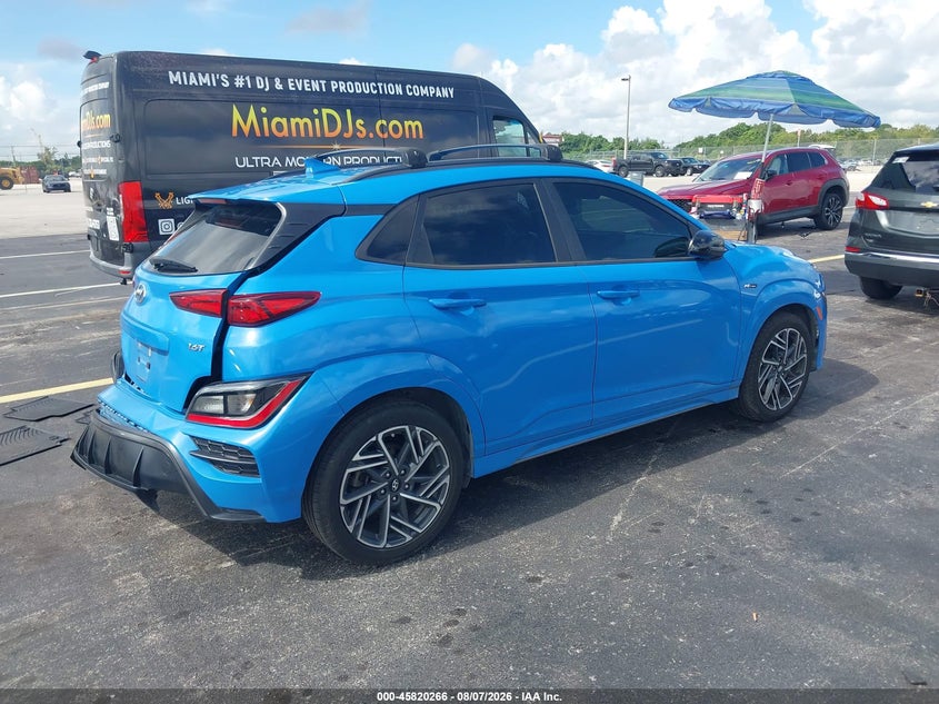 Vin: km8k33a32nu837788, lot: 46319147, hyundai kona n line 20224