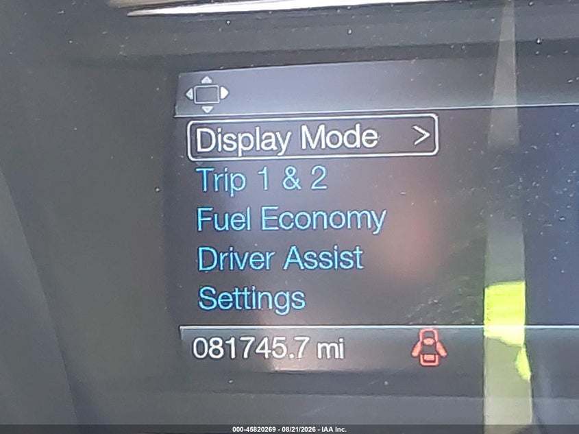 FORD FLEX 2019 VIN 2FMGK5C8XKBA06621
