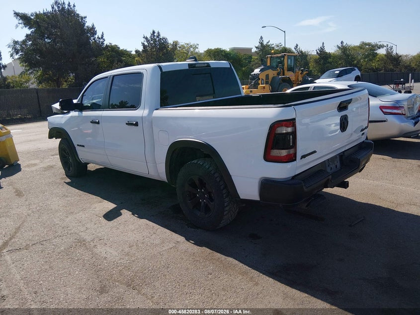 Vin: 1c6srflt2pn598992, lot: 46319164, ram 1500 rebel  4x4 5'7 box 20233