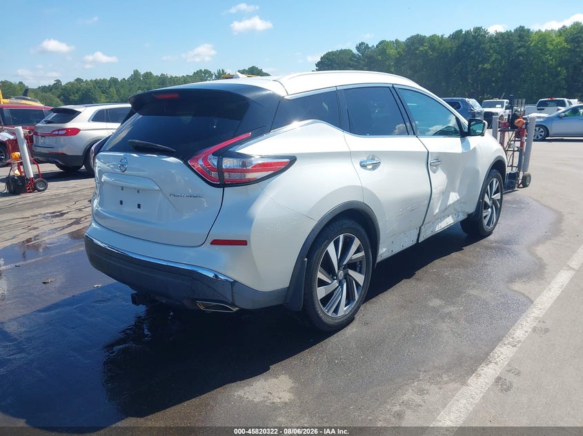 Vin: 5n1az2mg9fn231967, lot: 46319204, nissan murano platinum 20154