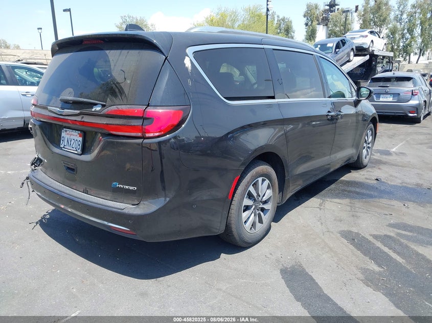 Vin: 2c4rc1l71mr585891, lot: 46319206, chrysler pacifica hybrid touring l 20214