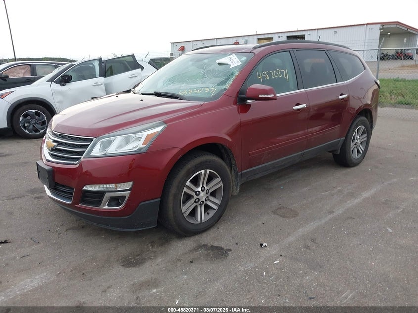 Vin: 1gnkvhkd0hj207414, lot: 46319252, chevrolet traverse lt 20172