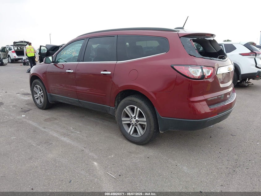 Vin: 1gnkvhkd0hj207414, lot: 46319252, chevrolet traverse lt 20173
