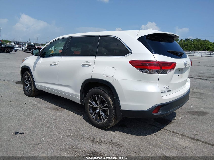 Vin: 5tdzzrfh5hs199022, lot: 46319263, toyota highlander le plus 20173