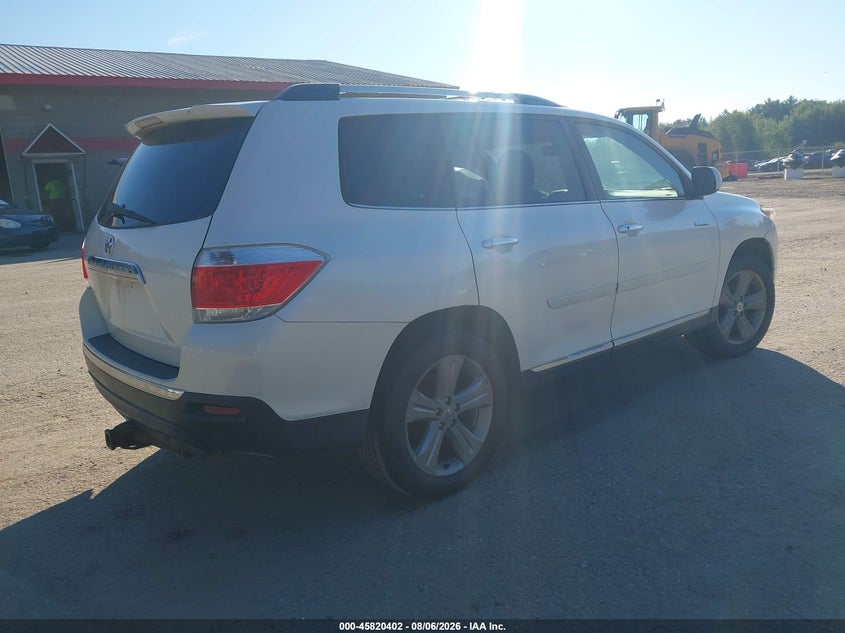 Vin: 5tddk3eh0ds178781, lot: 46319283, toyota highlander limited v6 20134