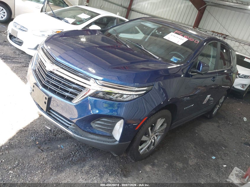 Vin: 3gnaxkev7nl264348, lot: 46319299, chevrolet equinox fwd lt 20222