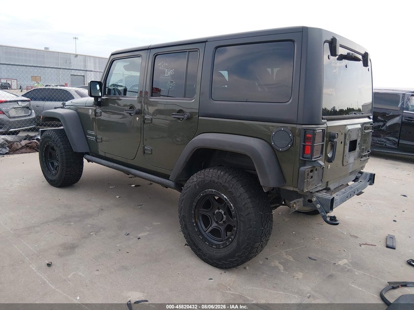 Vin: 1c4bjwdg9fl676860, lot: 46319313, jeep wrangler unlimited sport 20153