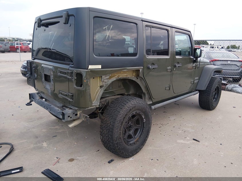 Vin: 1c4bjwdg9fl676860, lot: 46319313, jeep wrangler unlimited sport 20154
