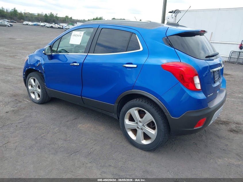 Vin: kl4cjfsb6fb134935, lot: 46319315, buick encore convenience 20153