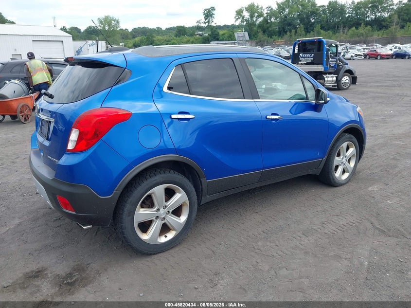 Vin: kl4cjfsb6fb134935, lot: 46319315, buick encore convenience 20154