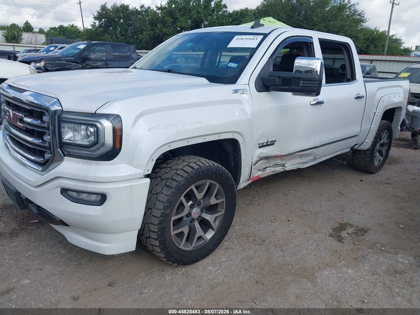 Vin: 3gtu2nec6jg582288, lot: 46319364, gmc sierra 1500 slt 20182