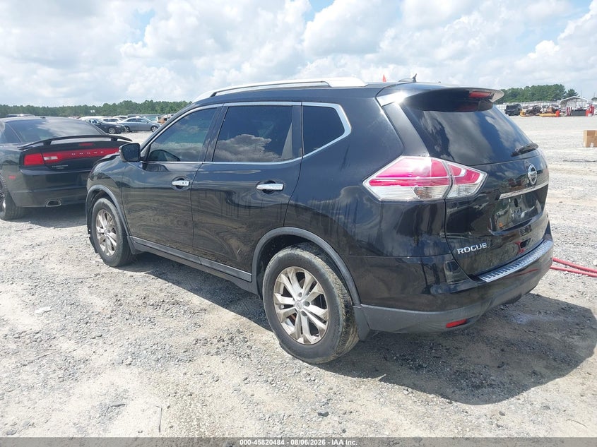 Vin: 5n1at2mt8gc823176, lot: 46319365, nissan rogue sv 20163