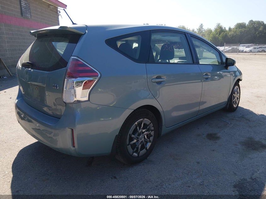 Vin: jtdzn3eu1hj071168, lot: 46319382, toyota prius v two 20174