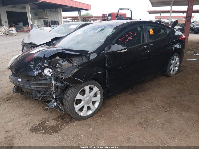 2012 Hyundai Elantra, Удар спереду, IAAI, VIN KMHDH4AE0CU444600 — фото 2