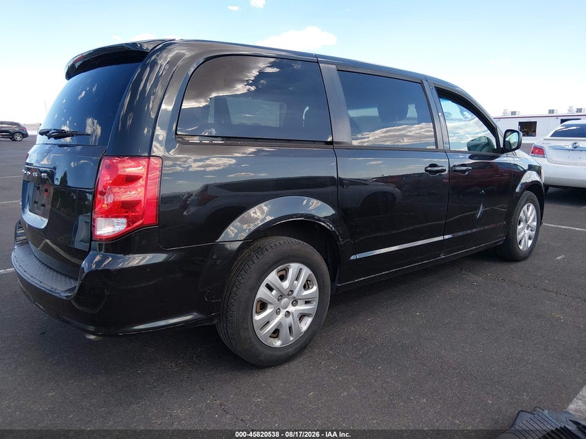 Vin: 2c4rdgbg0jr225461, lot: 46319419, dodge grand caravan se 20184