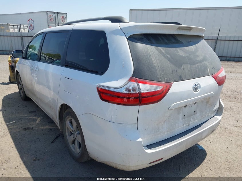 Vin: 5tdkk3dc2fs571228, lot: 46319420, toyota sienna le 8 passenger 20153