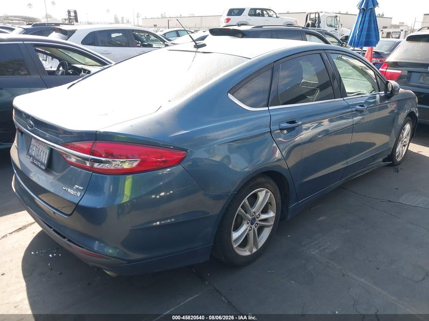 Vin: 3fa6p0lu2jr246172, lot: 46319421, ford fusion hybrid se 20184