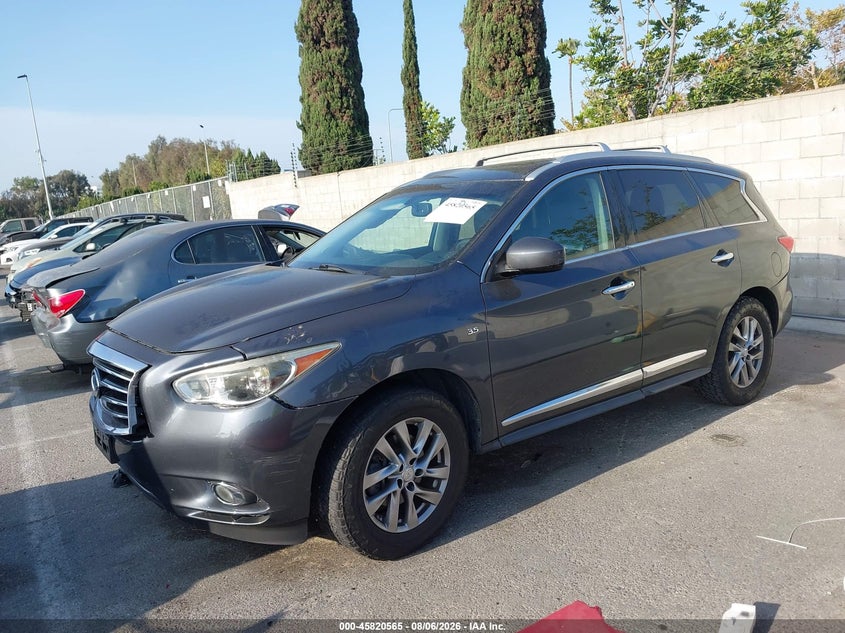 Vin: 5n1al0mm8ec531070, lot: 46319446, infiniti qx60 20142