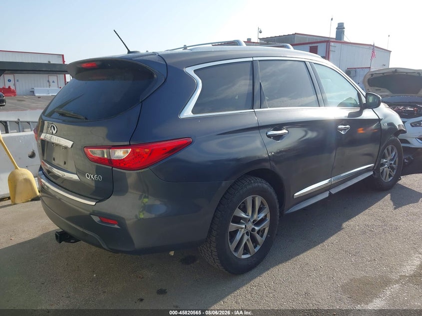Vin: 5n1al0mm8ec531070, lot: 46319446, infiniti qx60 20144
