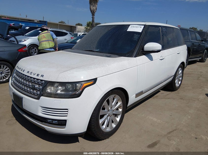 Vin: salgs2pf6ga298940, lot: 46319459, land rover range rover 3.0l v6 supercharged hse 20162